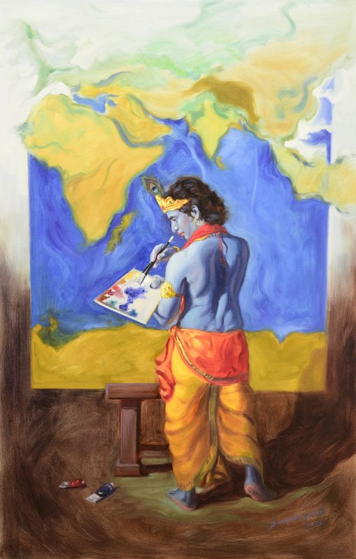creator 42x27 in oil on canvas rs 95000