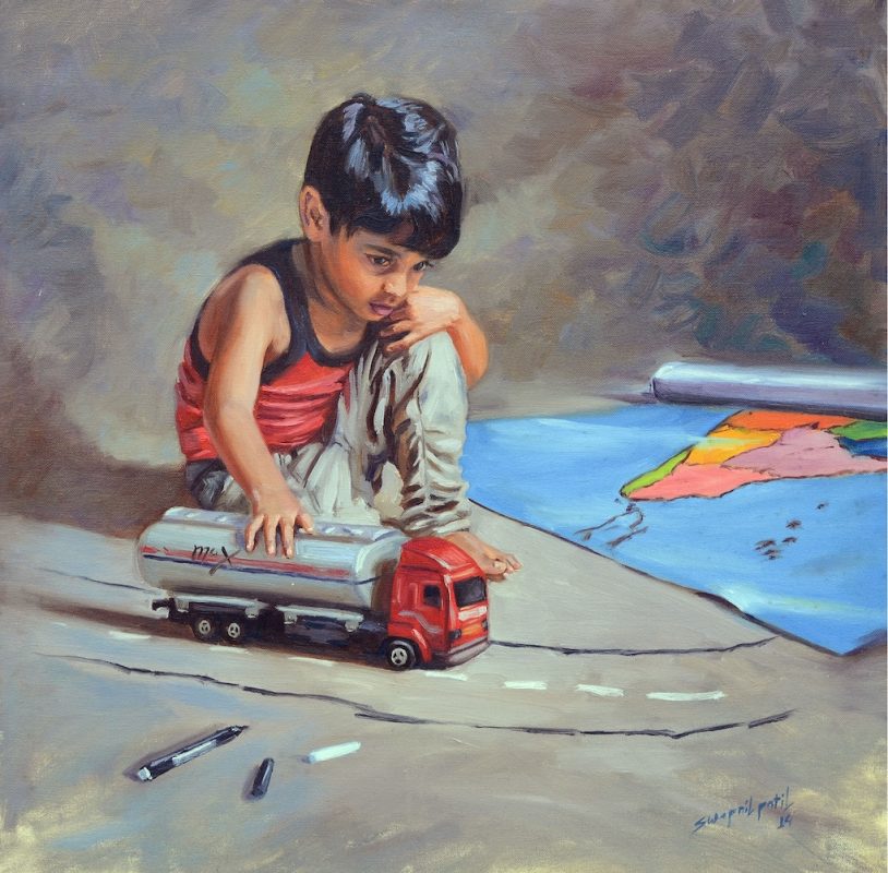 dream 24x24inch oil on canvas price-40000