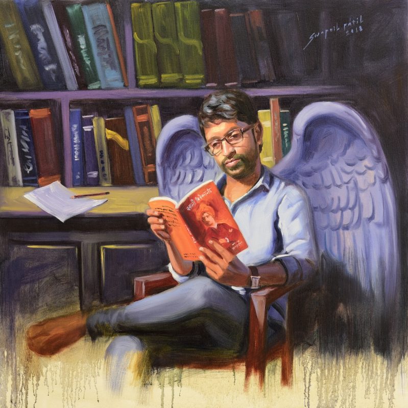yo fly 30x30 in oil on canvas rs 50000